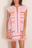 Lemlem Elina Caftan in Kiremiti Pink