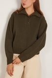Nili Lotan Renata Sweater in Dark Pine Melange