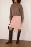 Staud Luciana Velvet Skirt in Quartz