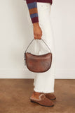 Staud Levi Bag in Espresso Distressed