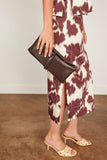 Staud Eve Clutch in Espresso Snake