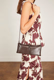 Staud Eve Clutch in Espresso Snake
