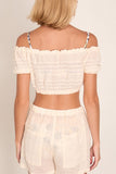 Lemlem Sosi Pouf Top in Lacee Cream