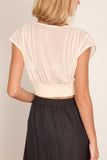 Lemlem Alia Plunge Top in Lacee Cream