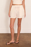 Lemlem Safia Shorts in Lacee Cream