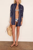 Lemlem Mariam Shirt Dress in Nunu Navy