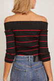 Hellessy Rami Knit in Black Stripe