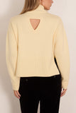 Amir Taghi Jamie Sweater with Embroidery in Pale Yellow