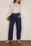 Another Tomorrow Denim Curved Pant in Indigo