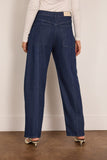 Another Tomorrow Denim Curved Pant in Indigo