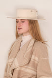 Gigi Burris Marion Boater in Ivory