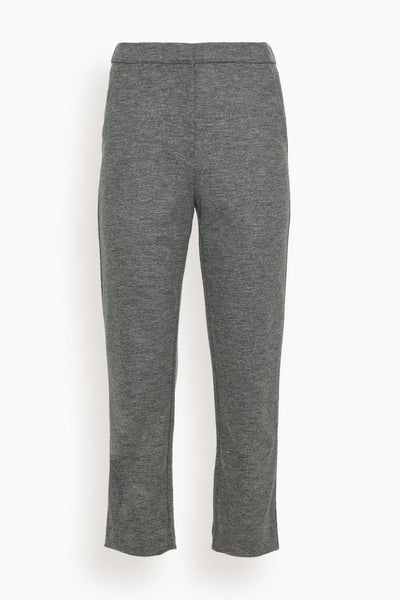 Hayley Cropped Straight Pant in Warm Gray