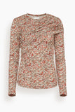 Etoile Isabel Marant Dressi Blouse in Rust