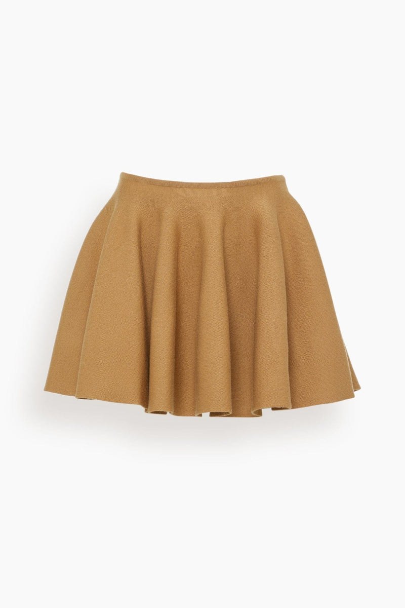 Rachel Orange Check Print Mini Skirt