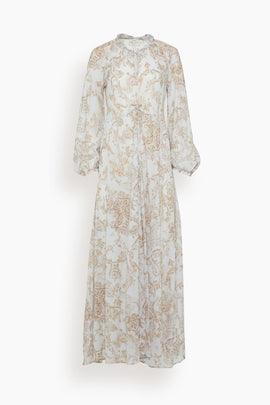 Nontiscordardime Long Sleeve Dress in Peonia