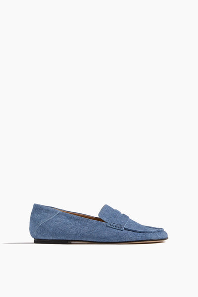 Drew Penny Loafer in Blue Denim