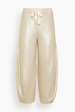Saint Art Shane Sequin Barrel Pant in Pearl