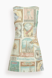 Alemais Andie Denim Mini Dress in Multi