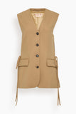 Marni Wool Vest in Biscuit
