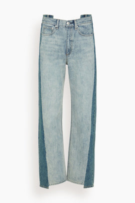 Shea High Rise Ankle Straight Jean in York Spliced
