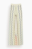 Tanya Taylor Lesley Knit Pant in Cream Multi