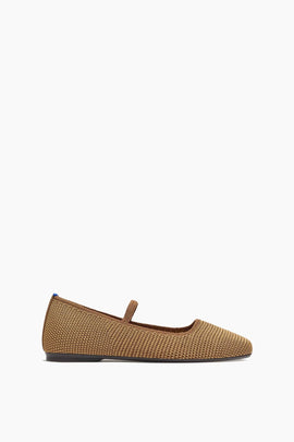 The Max Square Mary Jane in Wheat Raffia-Knit