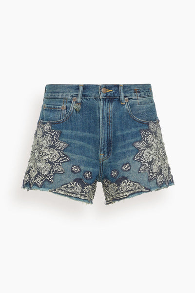 X-BF Short in Crushed Blue Bandana