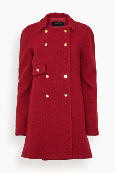 Coat in Titan Red