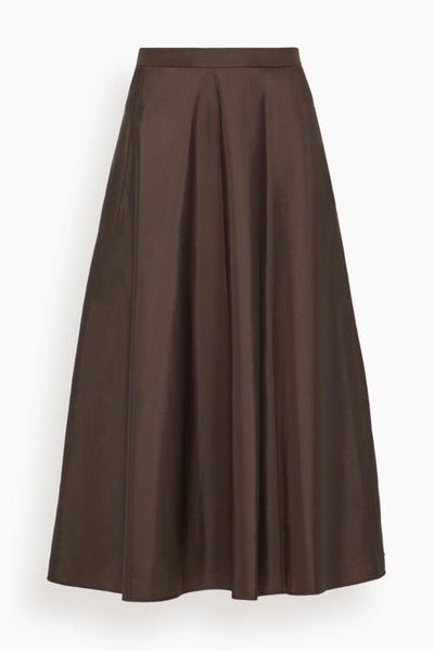 Sporty Elegance Skirt in Dark Chocolate