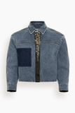 Hellessy Beck Jacket in Dark Stone Wash/Black