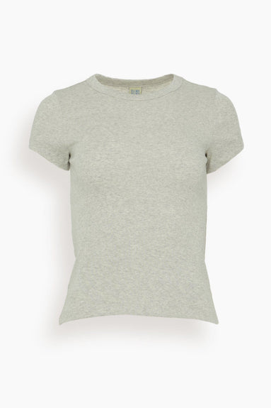 Flore Flore Tops Car Baby Tee in Heather Grey Car Baby Tee in Heather Grey