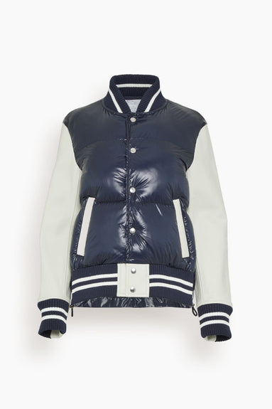 Sacai Jackets Padded Blouson in Navy/Off White