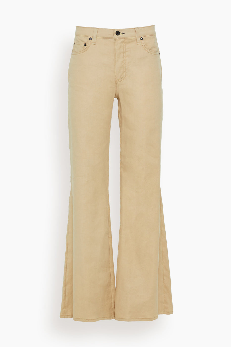 Askk NY Pants Juniper Wide Leg Pant in Khaki Linen Askk NY Juniper Wide Leg Pant in Khaki Linen