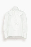 Hunter Bell Shay Blouse in Bright White