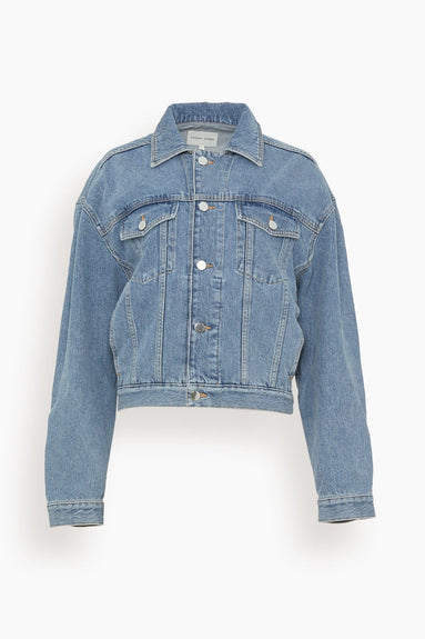 Loulou Studio Jackets Dave Denim Jacket in Washed Light Blue