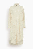 R13 Jumbo Shirtdress in Nude