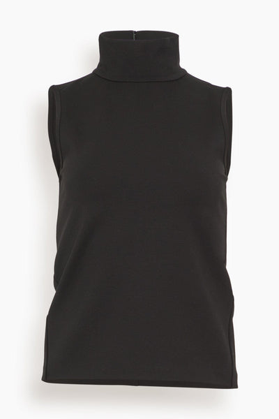 Irina Ponte Tank Top in Black