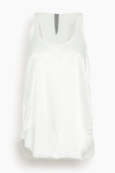 Effie Tank in Washed White