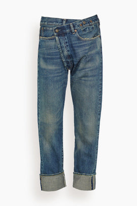 Cuffed Crossover in Adelaide Selvedge Blue