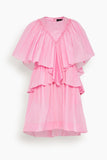 Simone Rocha Dresses Short Ruffle Detail Dress in Bright Pink Short Ruffle Detail Dress in Bright Pink