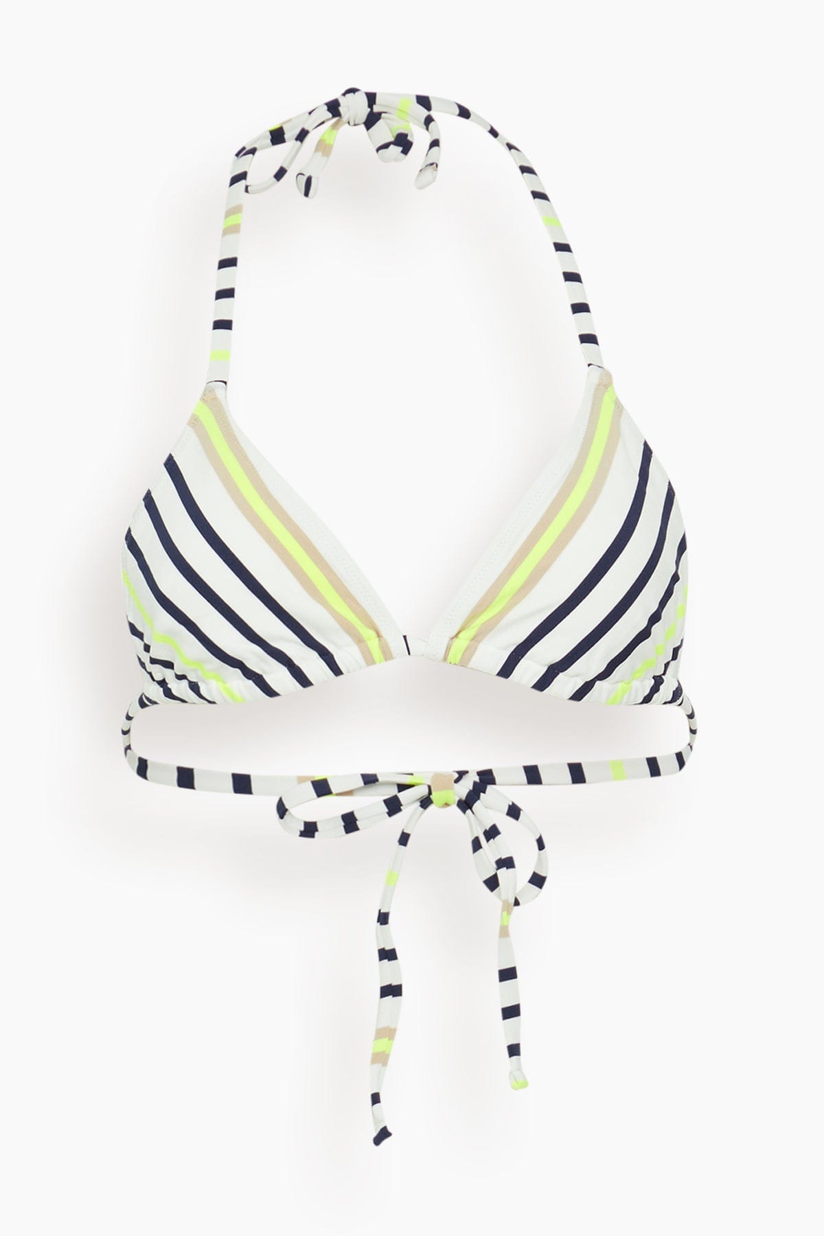 Lemlem Swimwear Malia Triangle Top in Semira Vanilla Malia Triangle Top in Semira Vanilla