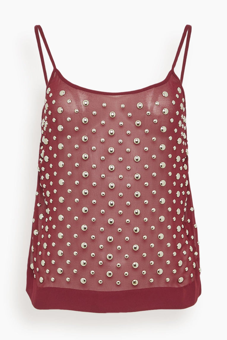 Dries Van Noten Calipso Top in Bordeaux