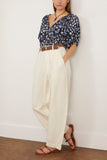 Apiece Apart Bari Crop Trouser in Cream