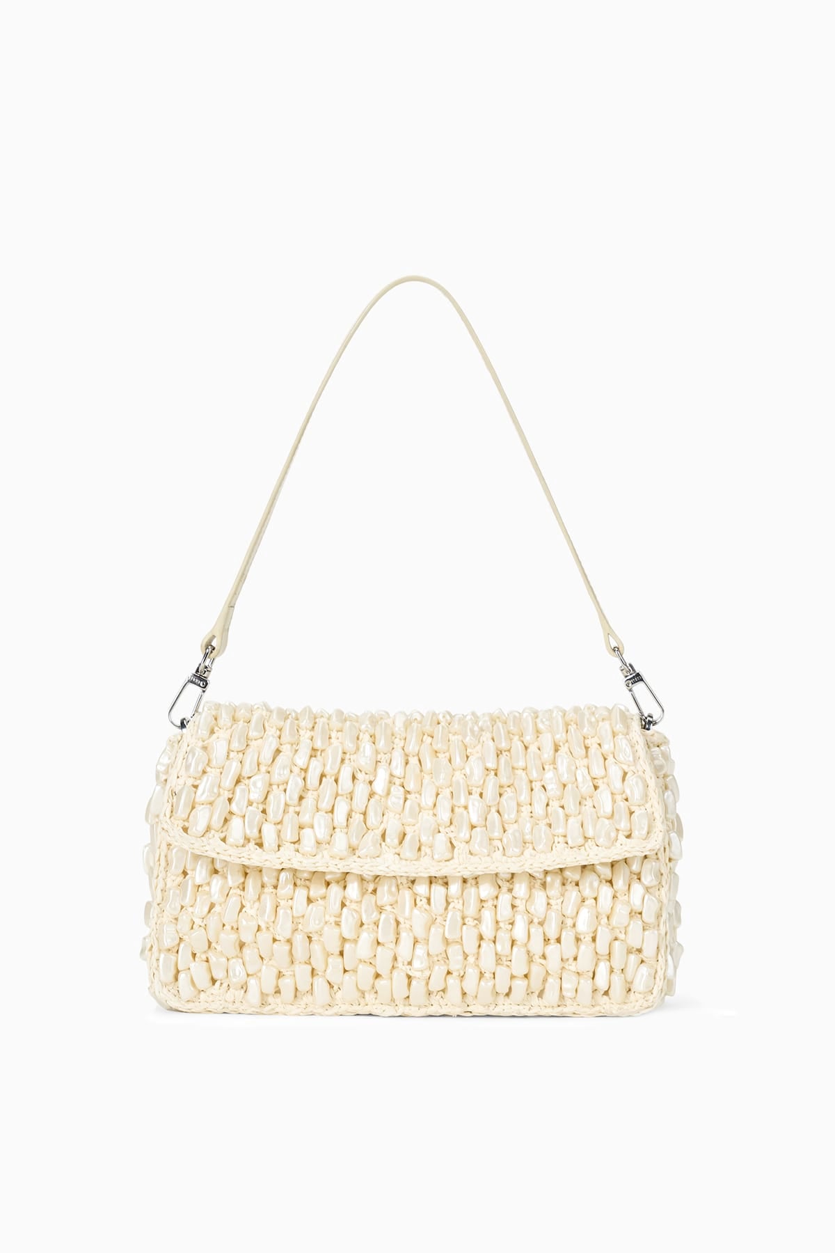 Staud Timmy Convertible Shoulder Bag in Cream