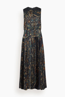 Floral Print Dress in Navy