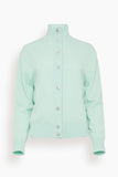 Turtleneck Cardigan in Mint