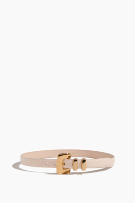 Tetra Belt in Ivory/Gold