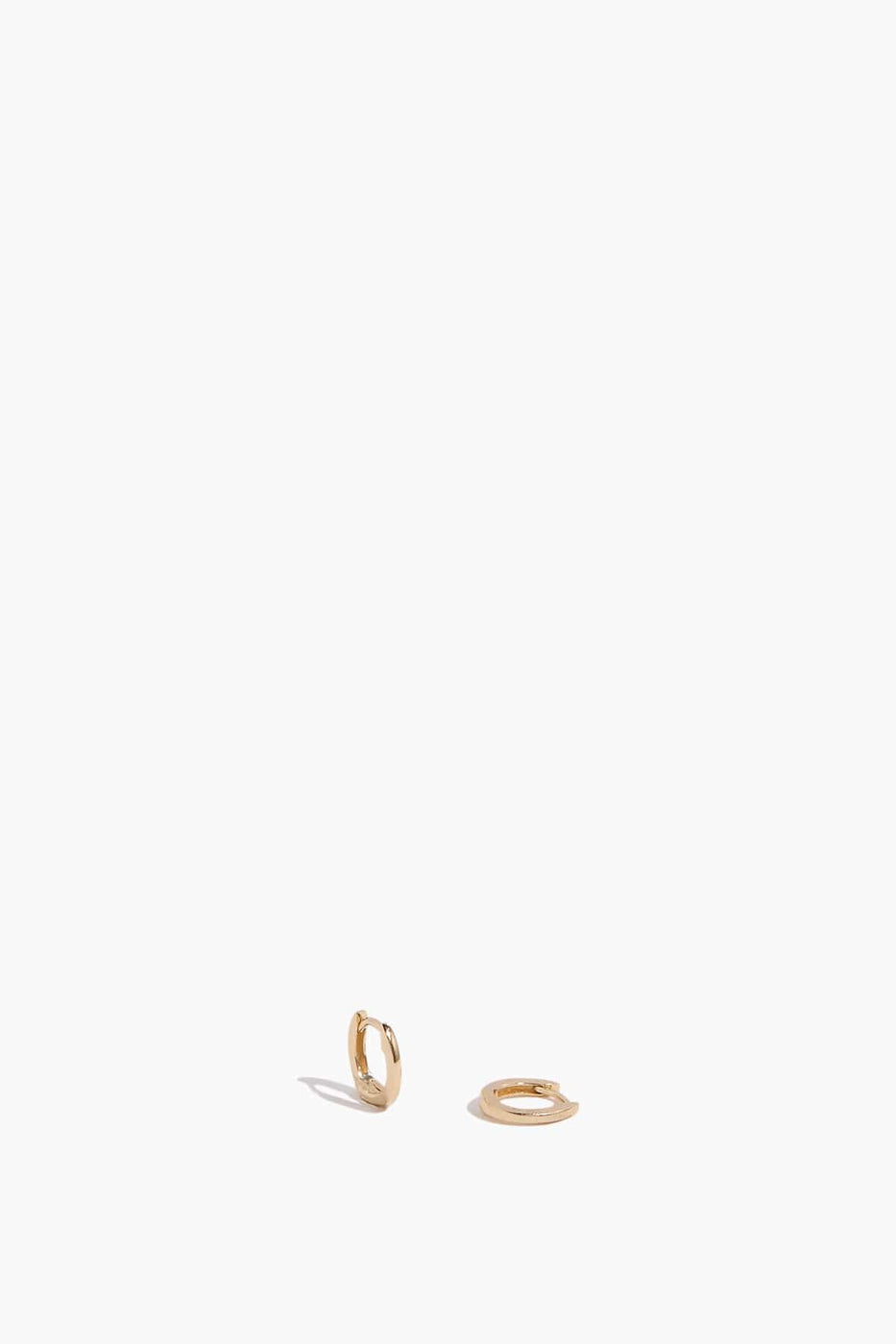 Dana Rebecca Earrings DRD Solid Gold Mini Huggies in 14k Yellow Gold Dana Rebecca DRD Solid Gold Mini Huggies in 14k Yellow Gold