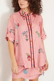 Alemais Tops Timmy Embroidered Shirt in Pink Alemais Timmy Embroidered Shirt in Pink