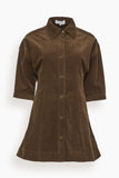 Apiece Apart Luz Mini Dress in Carob